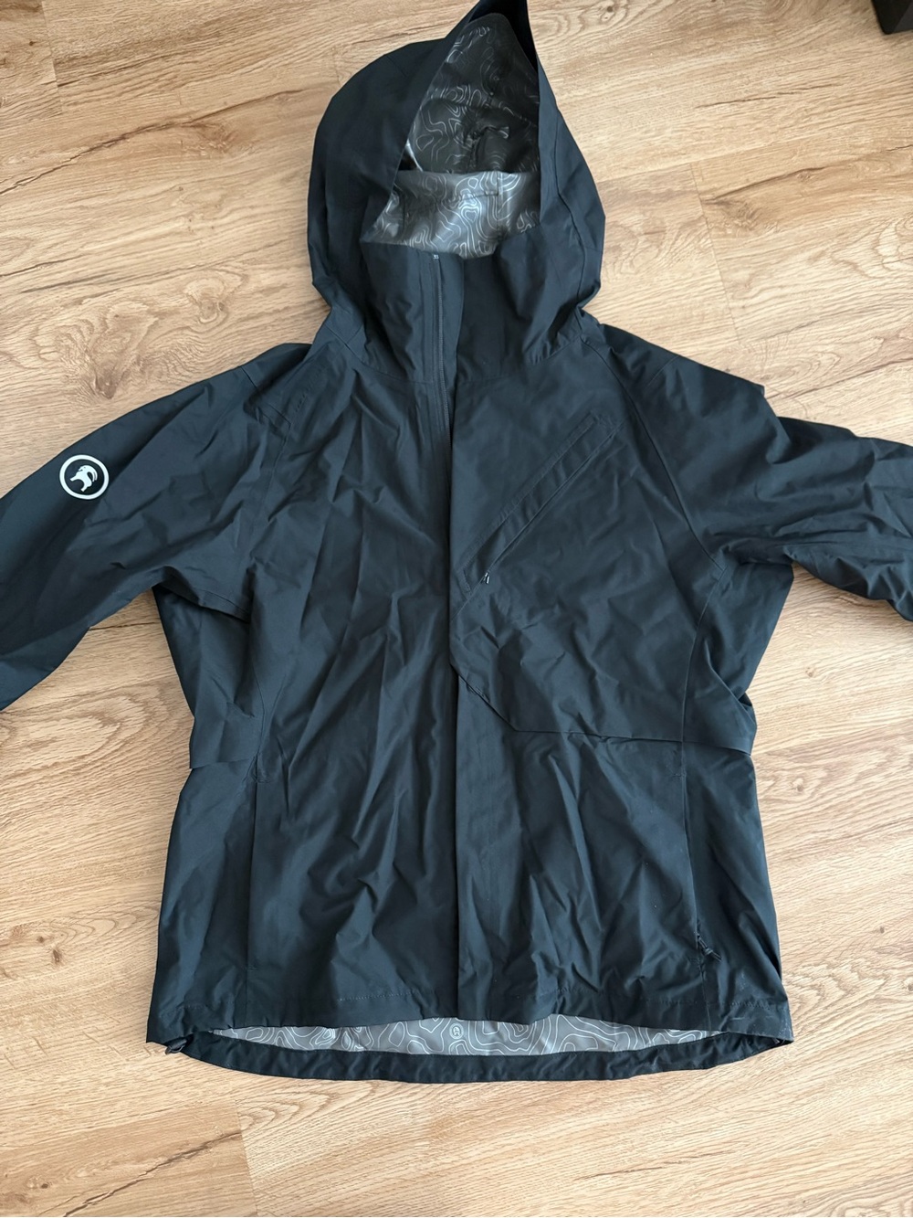 Mammut Women's Black Hooded Trench Coat